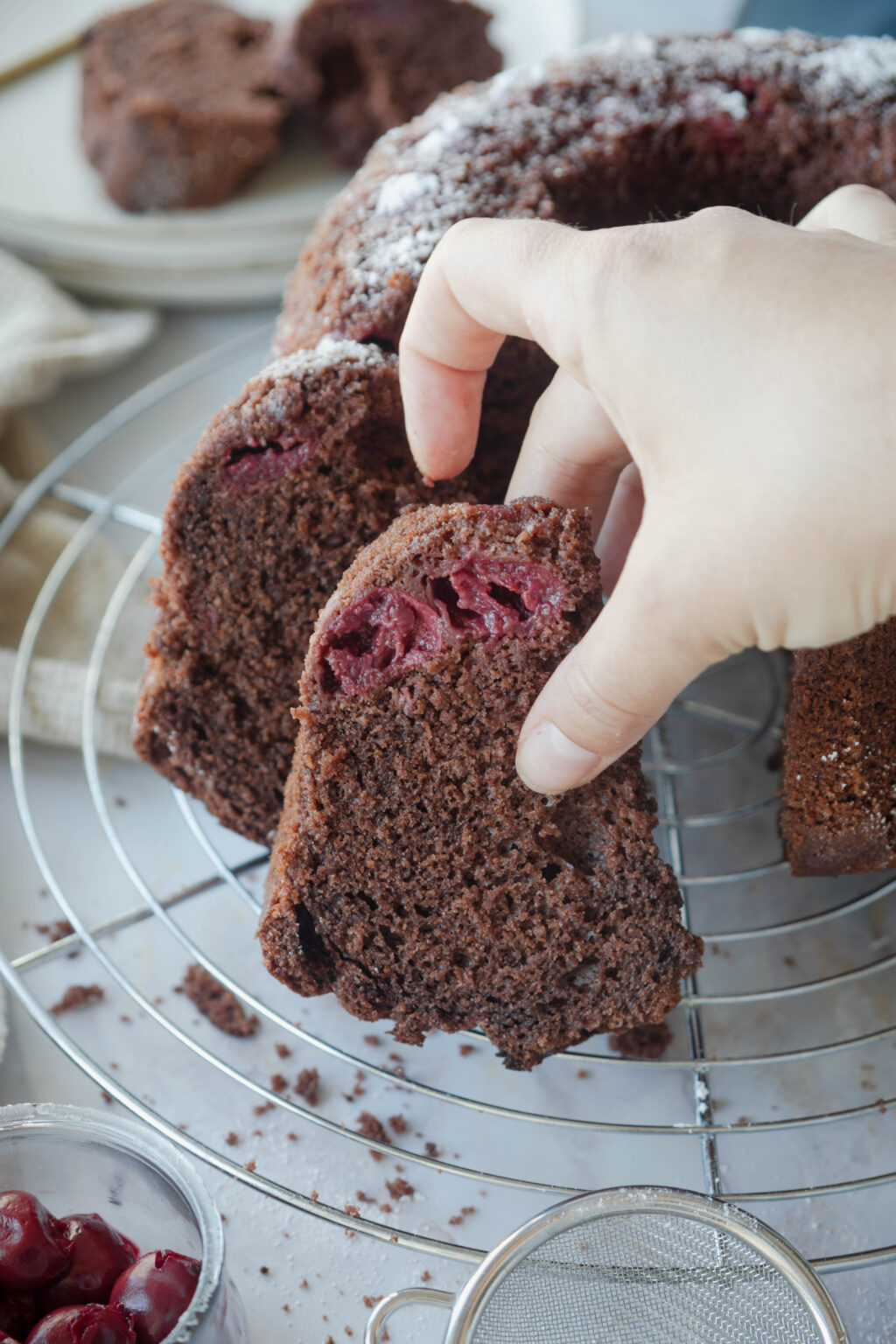 Schoko Kirsch Gugelhupf So Lecker Und Richtig Saftig Sheepysbakery