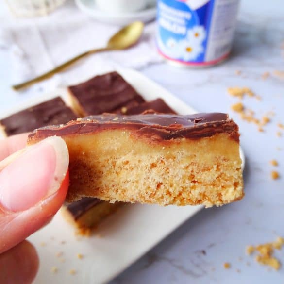 Caramel Shortbread mit Karamell und Schokolade