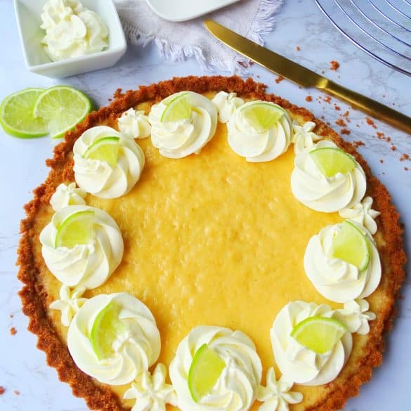 Key Lime Pie mit Sahnecreme