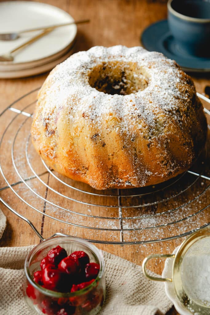 Stracciatella-Kuchen ganz