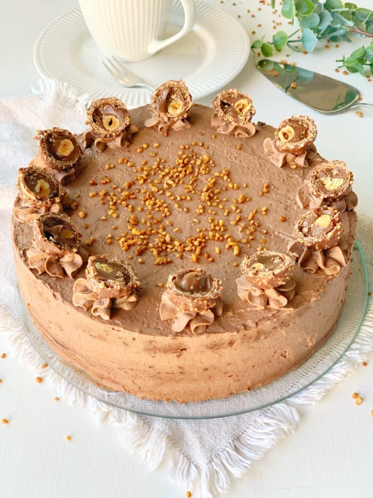 Rocher-Torte von oben