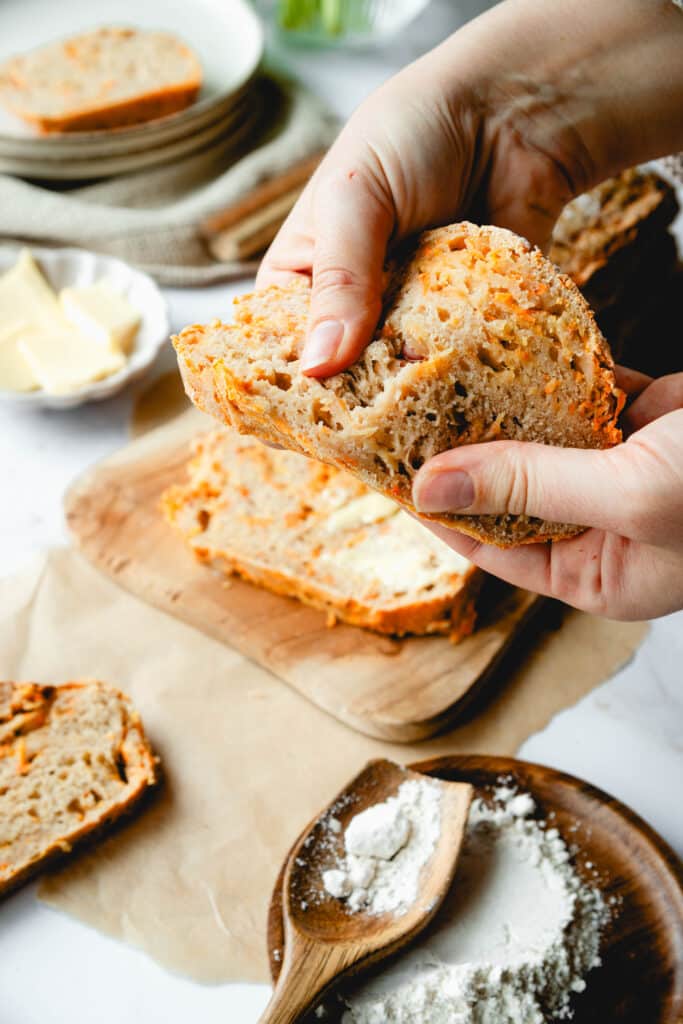 Karottenbrot Scheibe