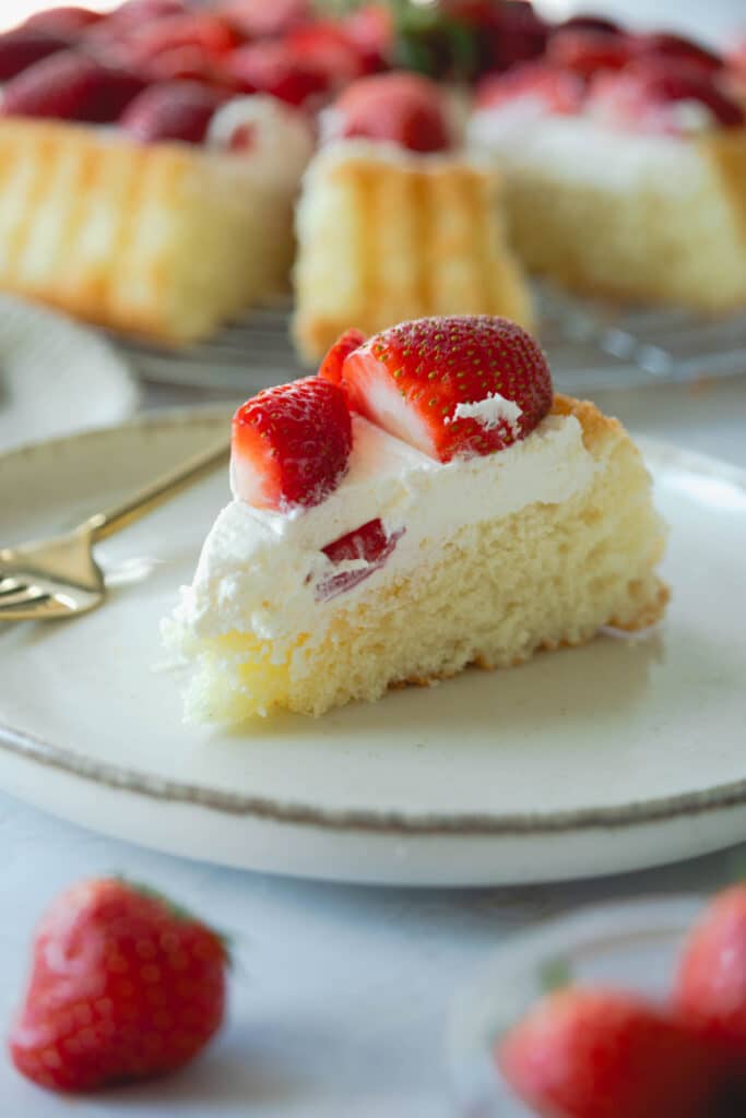 Erdbeer-Mascarpone-Kuchen Stück