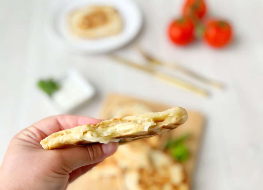 Pfannenbrot mit Füllung