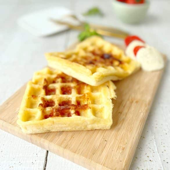 Herzhafte Waffeln gefüllt