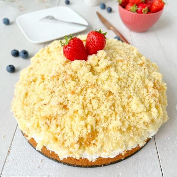 Sommerlicher Maulwurfkuchen mit Beeren