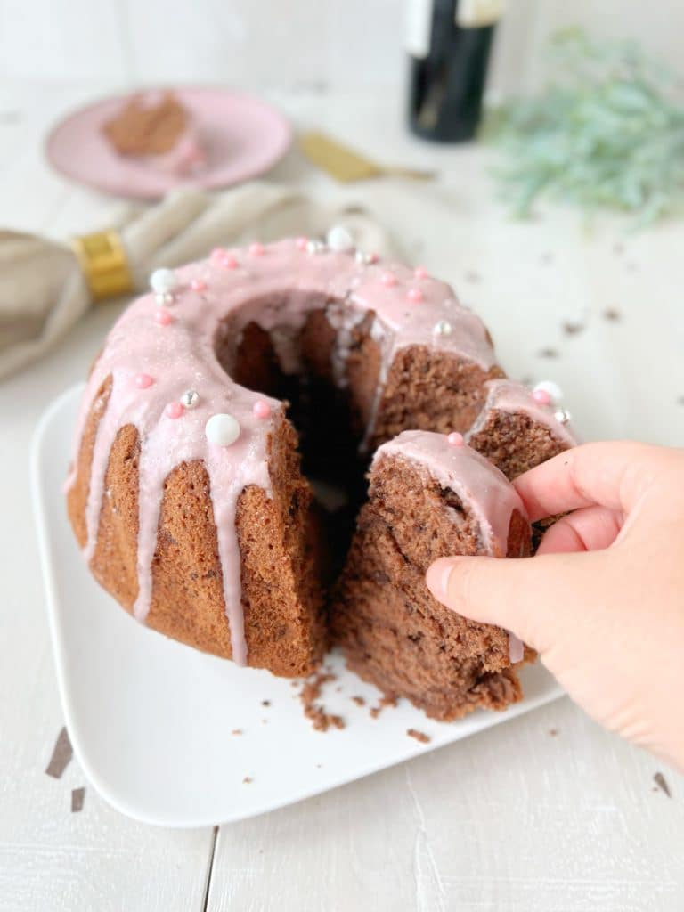 Rotweinkuchen Stück