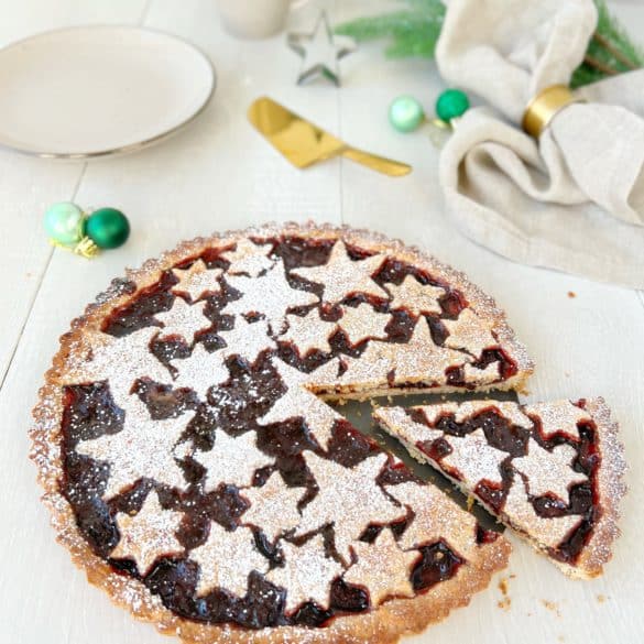 Linzer Torte mit Sternen