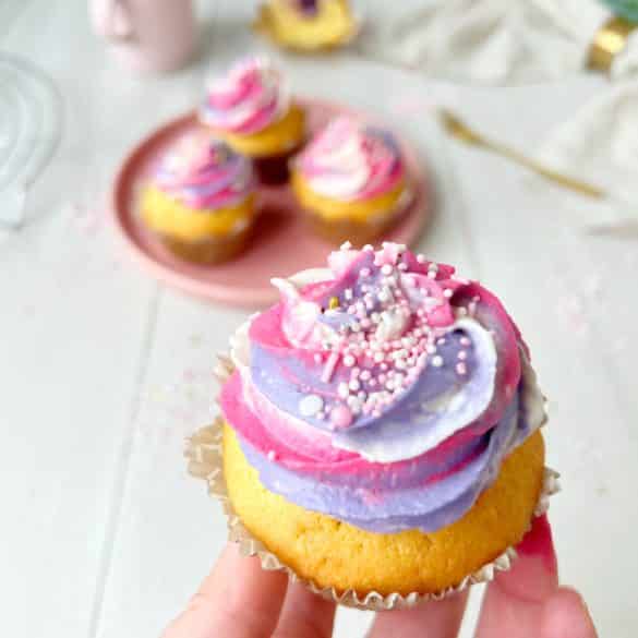 Bunte Cupcakes nah