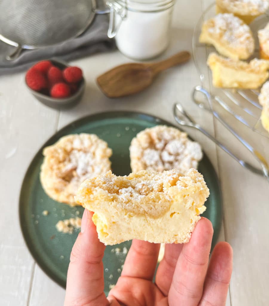 Käsekuchen Muffins von innen