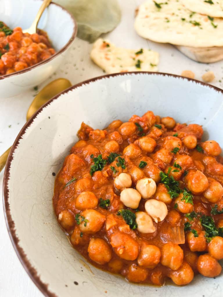 Kichererbsen Curry mit Kokosmilch