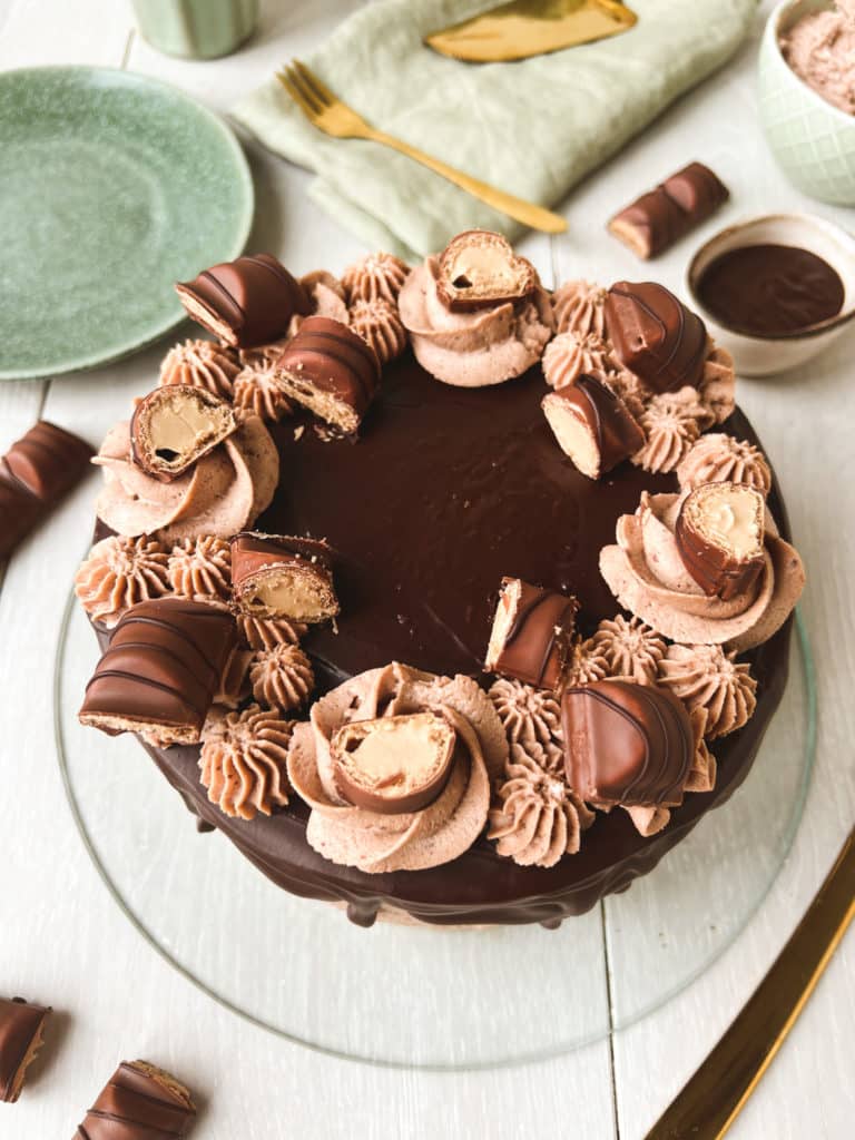 Kinder Bueno Torte von oben