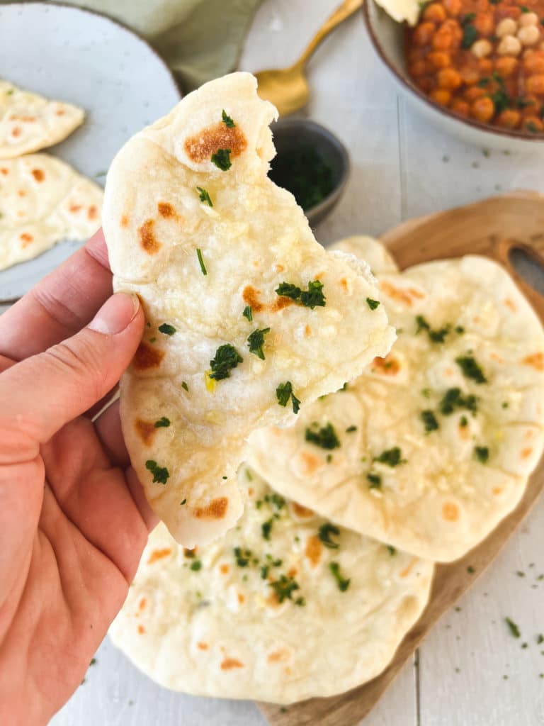 Naan-Brot Stück