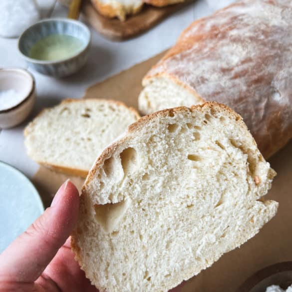 Weißbrot Scheibe