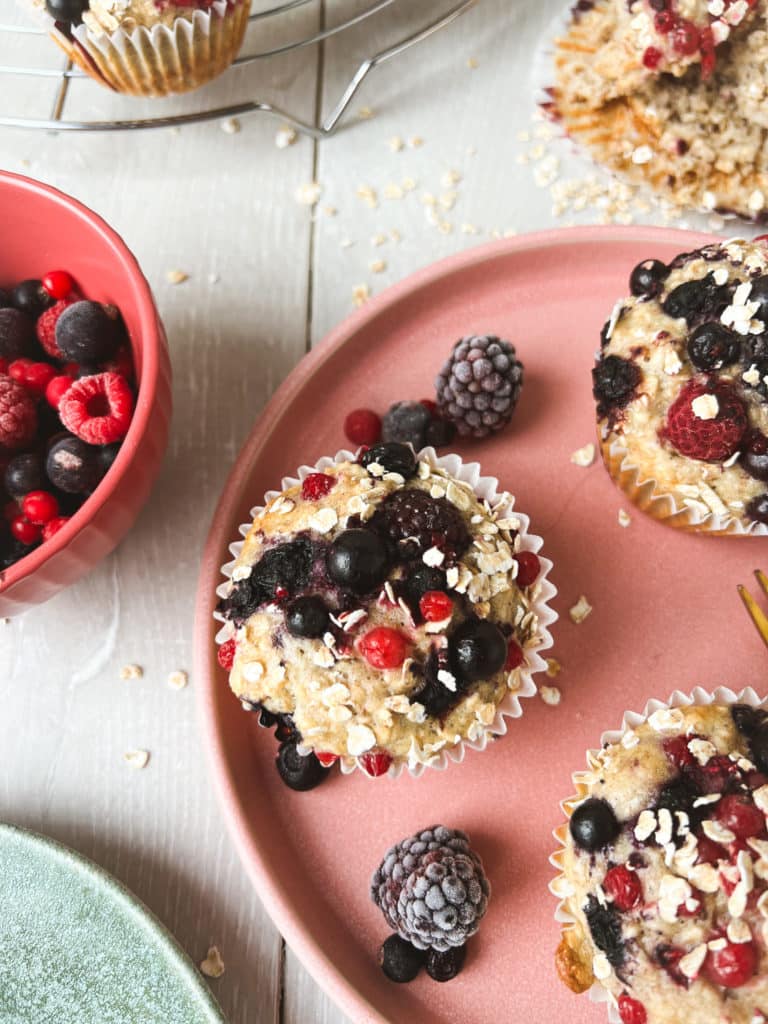 Frühstücksmuffins von oben