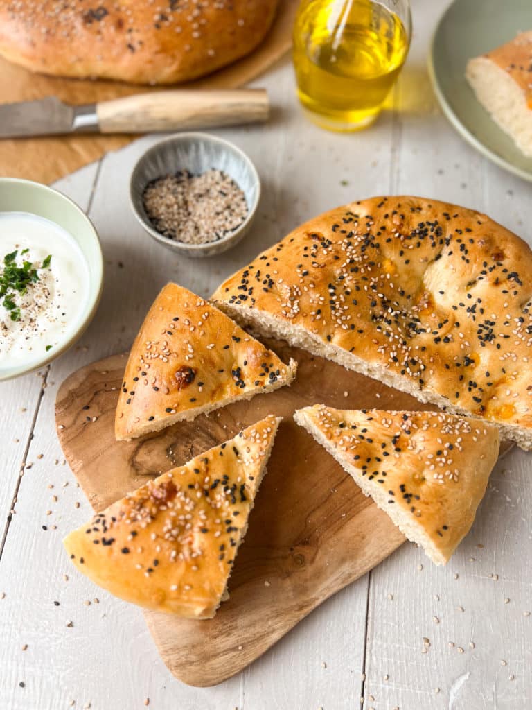 Fladenbrot von oben