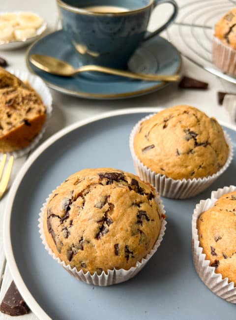 Muffins mit Schokostückchen: so lecker! - Sheepysbakery