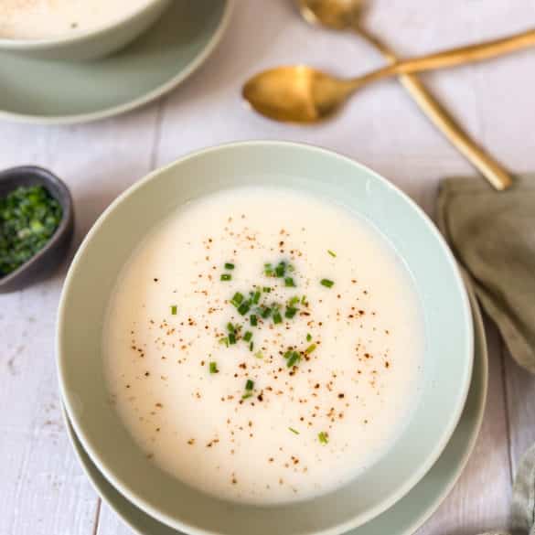 Spargelsuppe von oben