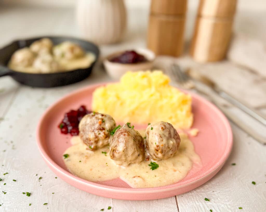 Köttbullar angerichtet