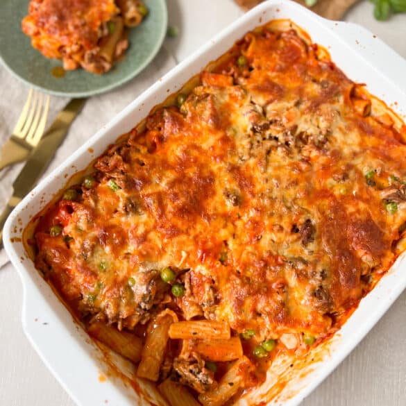 Rigatoni al Forno von oben