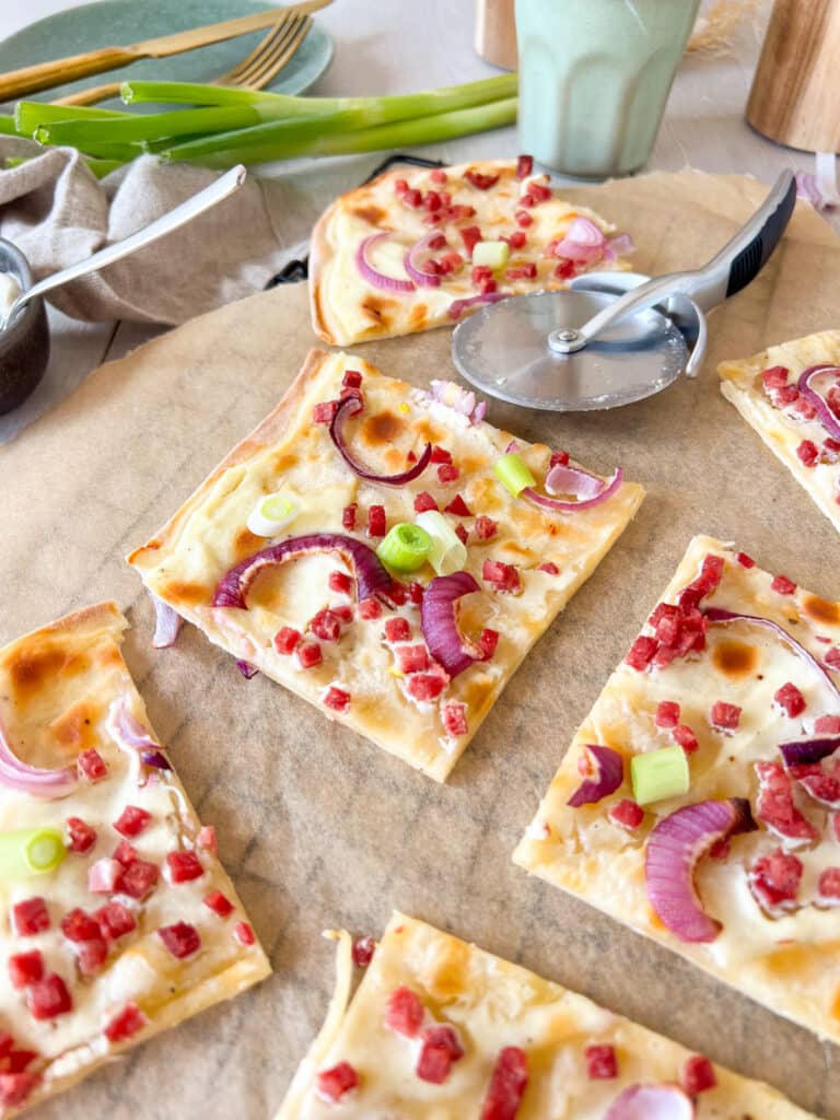 Flammkuchen nah