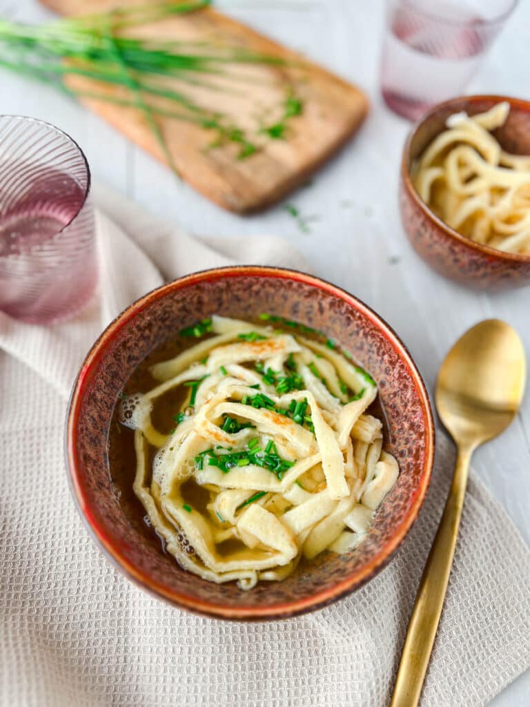 Flädlesuppe von oben