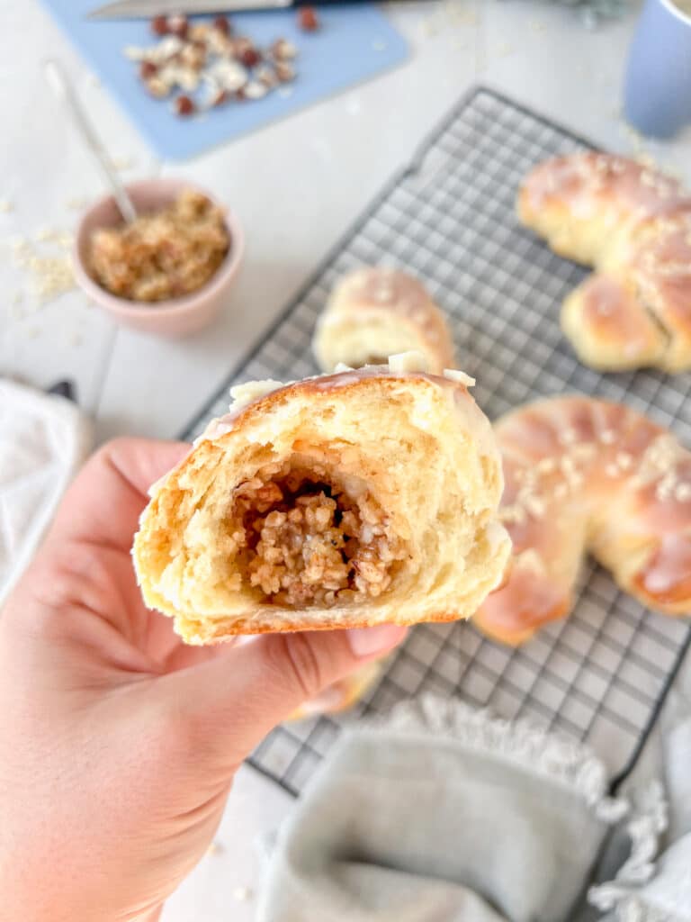 Zuckerfrei Haselnuss-Hörnchen Rezept