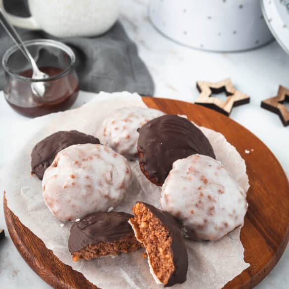 Lebkuchen angerichtet