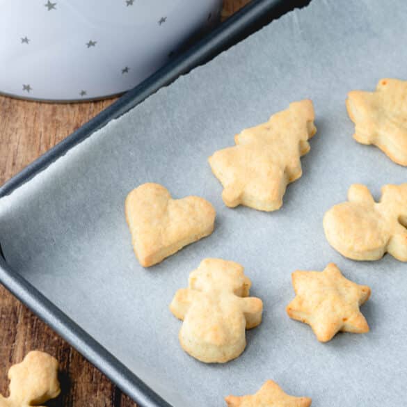 Plätzchen ohne Zucker von oben