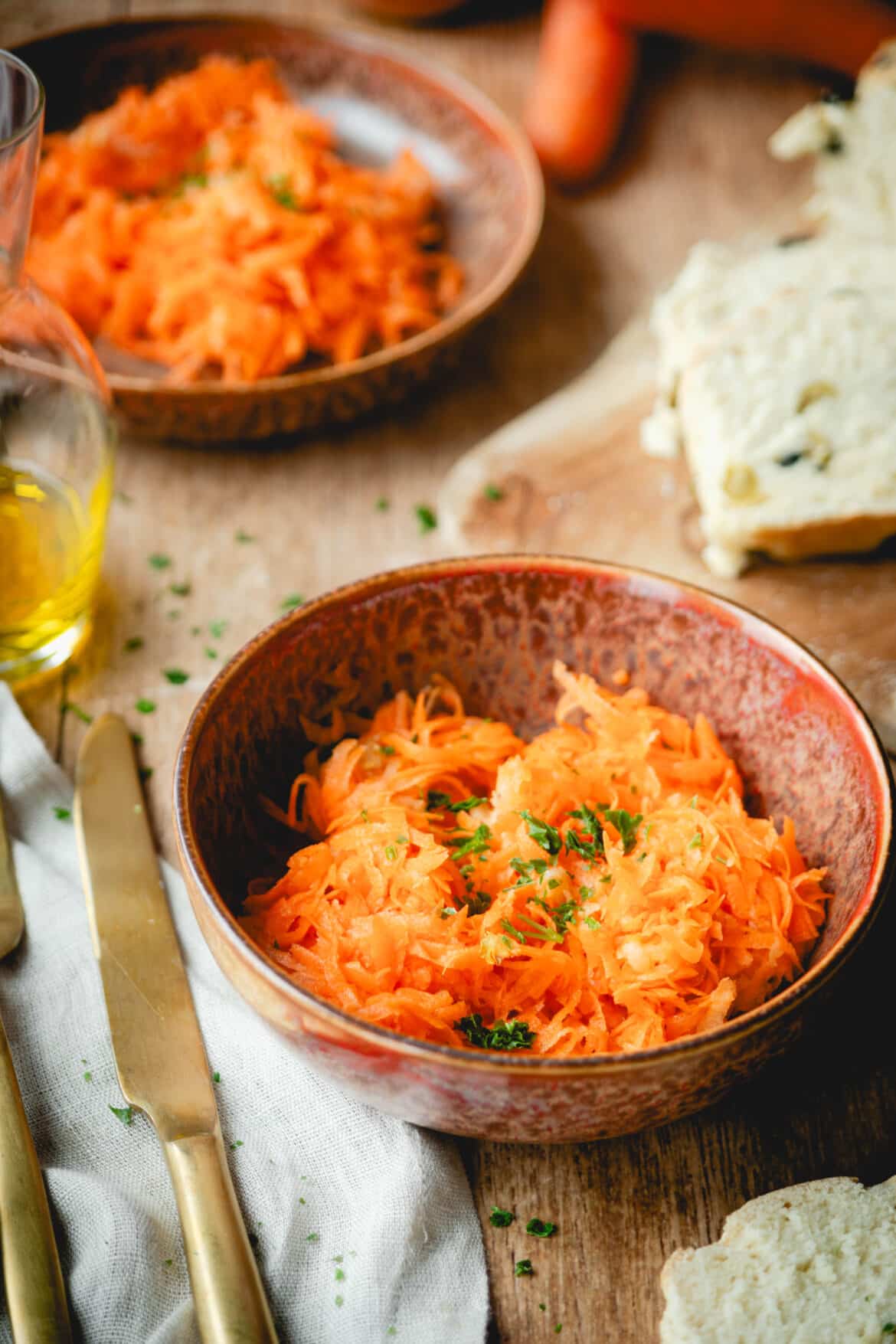 Möhrensalat mit Apfel und Balsamico-Dressing! - Sheepysbakery