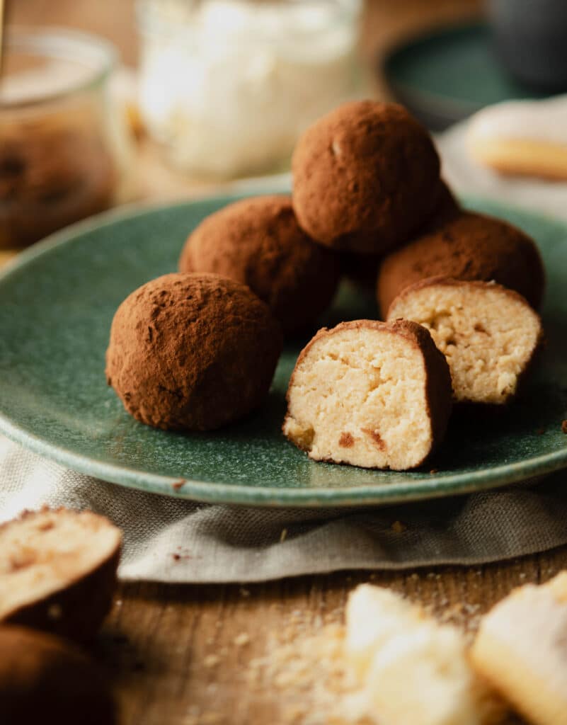 Tiramisu Bällchen nah