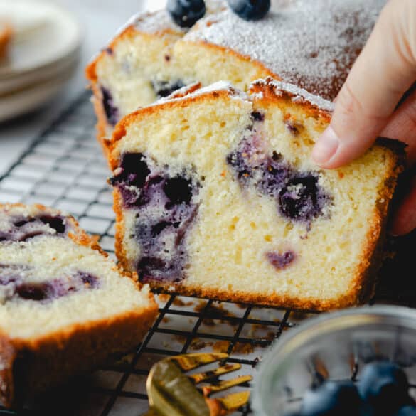 Blaubeerkuchen nah