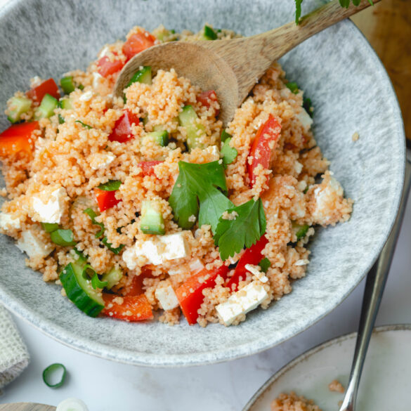 Couscous Salat von oben