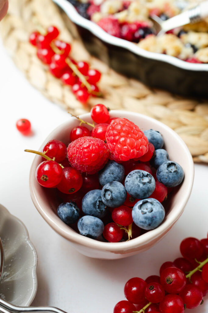 Beeren Crumble mit Beeren