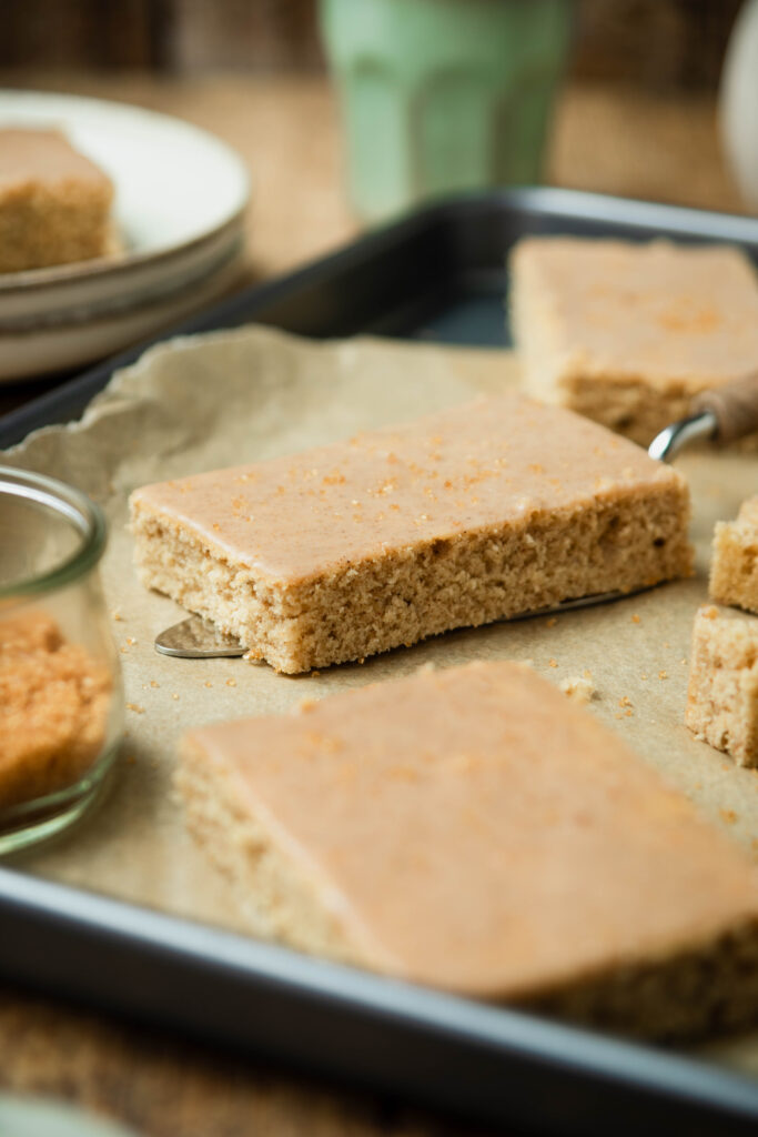 Zimtkuchen vom Blech mit Glasur