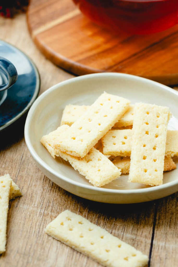 Shortbread auf Teller