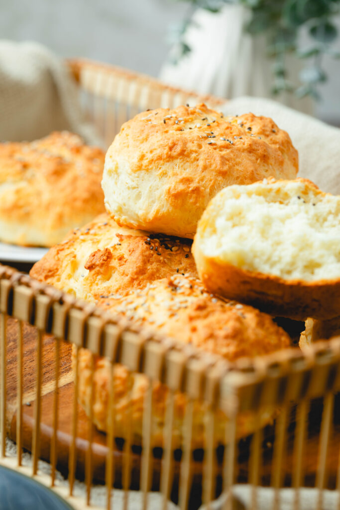 Skyr Brötchen angerichtet