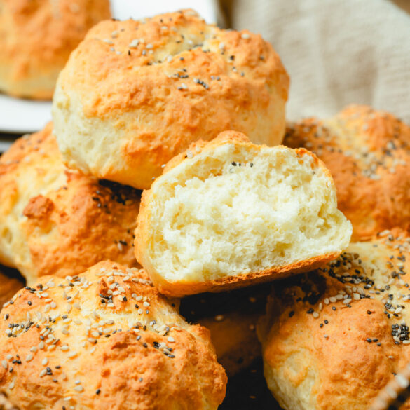 Skyr Brötchen von innen