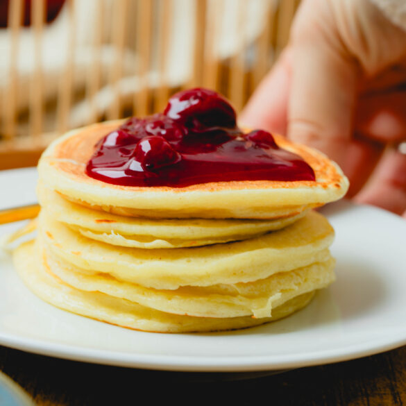 Skyr Pancakes als Stapel